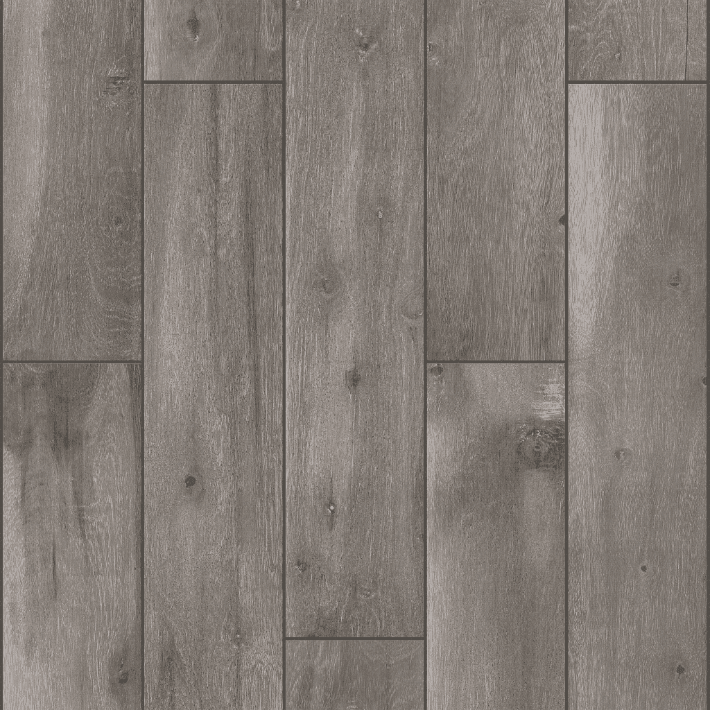 A wood floor with grey tones and some brown