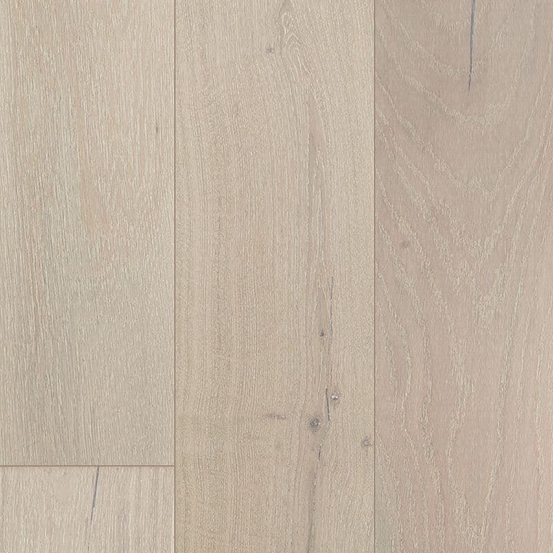 A white wood floor with some brown lines