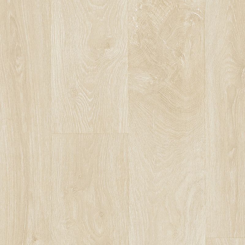 A light colored wood floor with no grain.