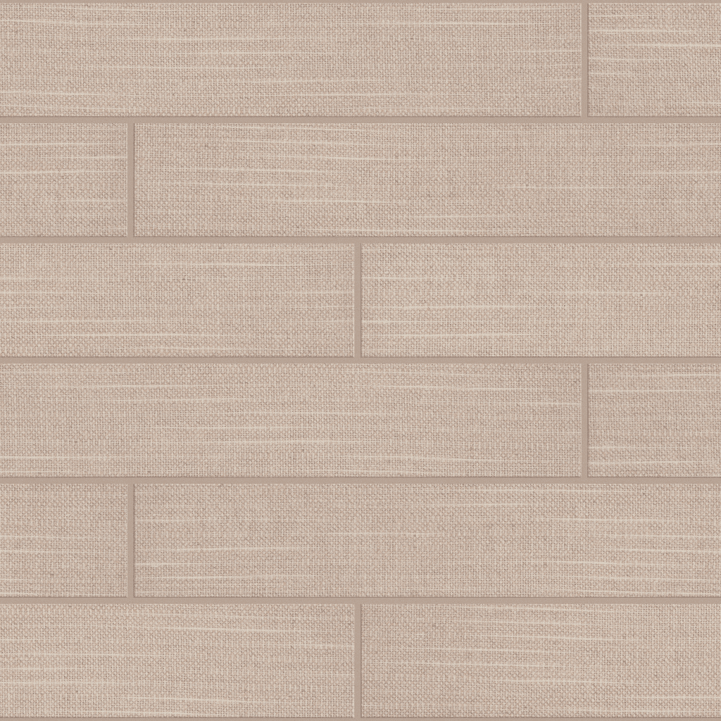 A beige tile floor with some wood grain