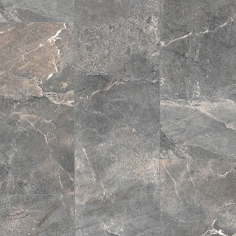 A gray stone floor with different shades of grey.