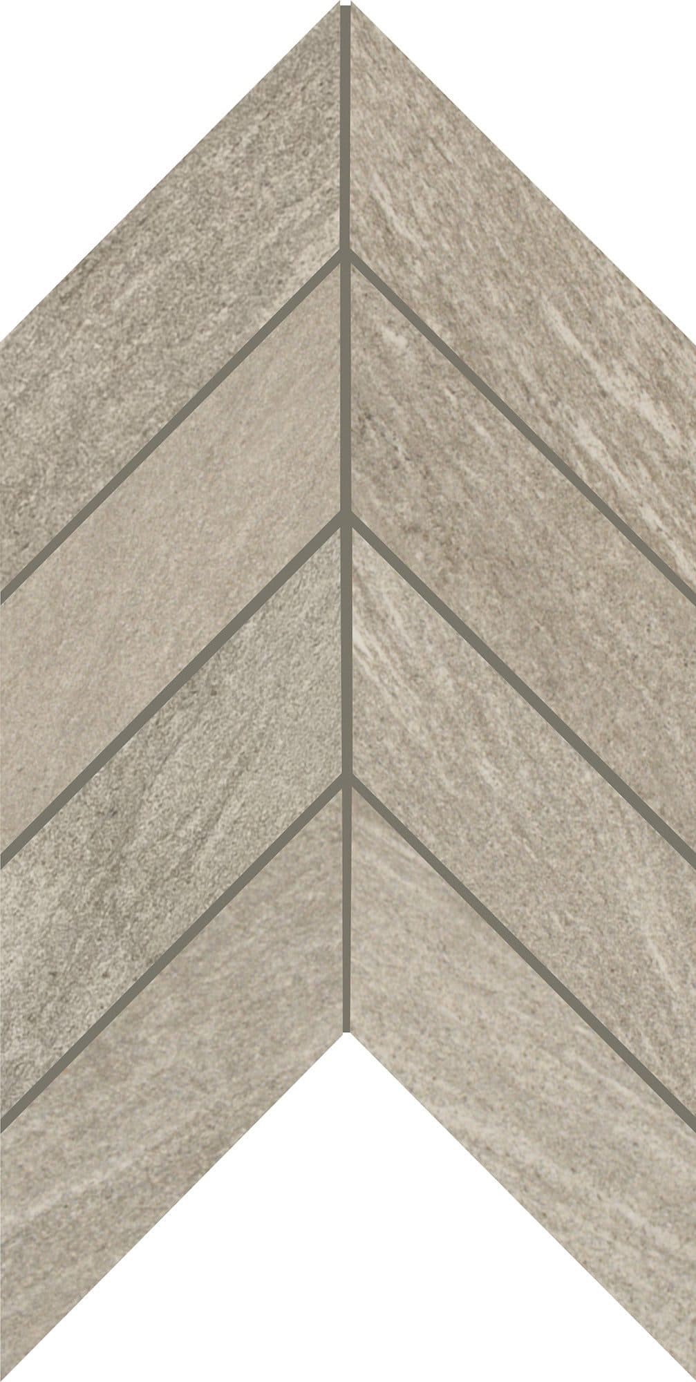 Medium Gray Chevron Mosaic