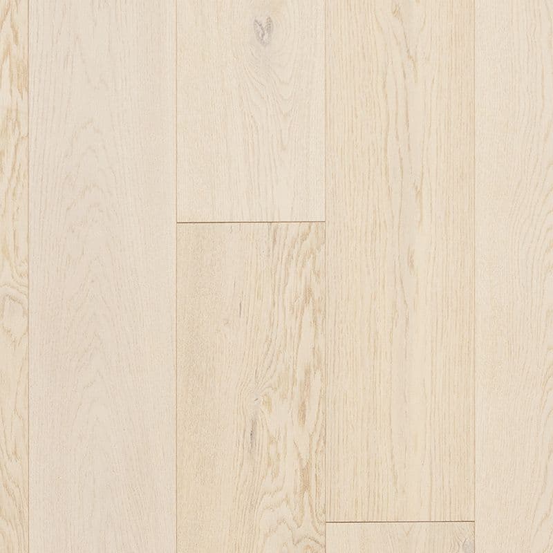 A white wood floor with some brown lines