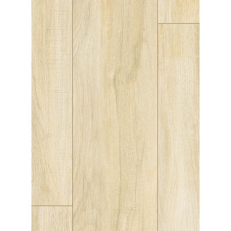 A light colored wood floor with no other color.