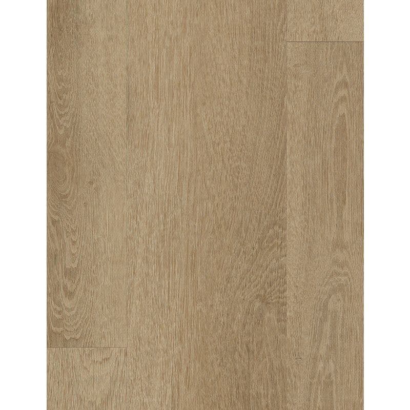 A light colored wood floor with no grain.