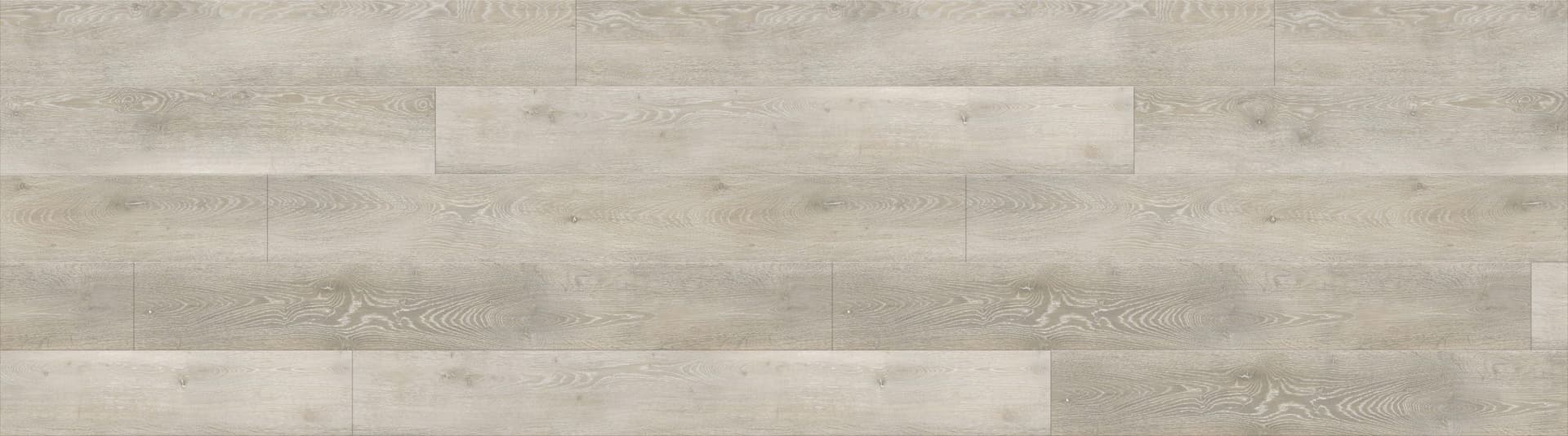 A white wood floor with some type of wood grain