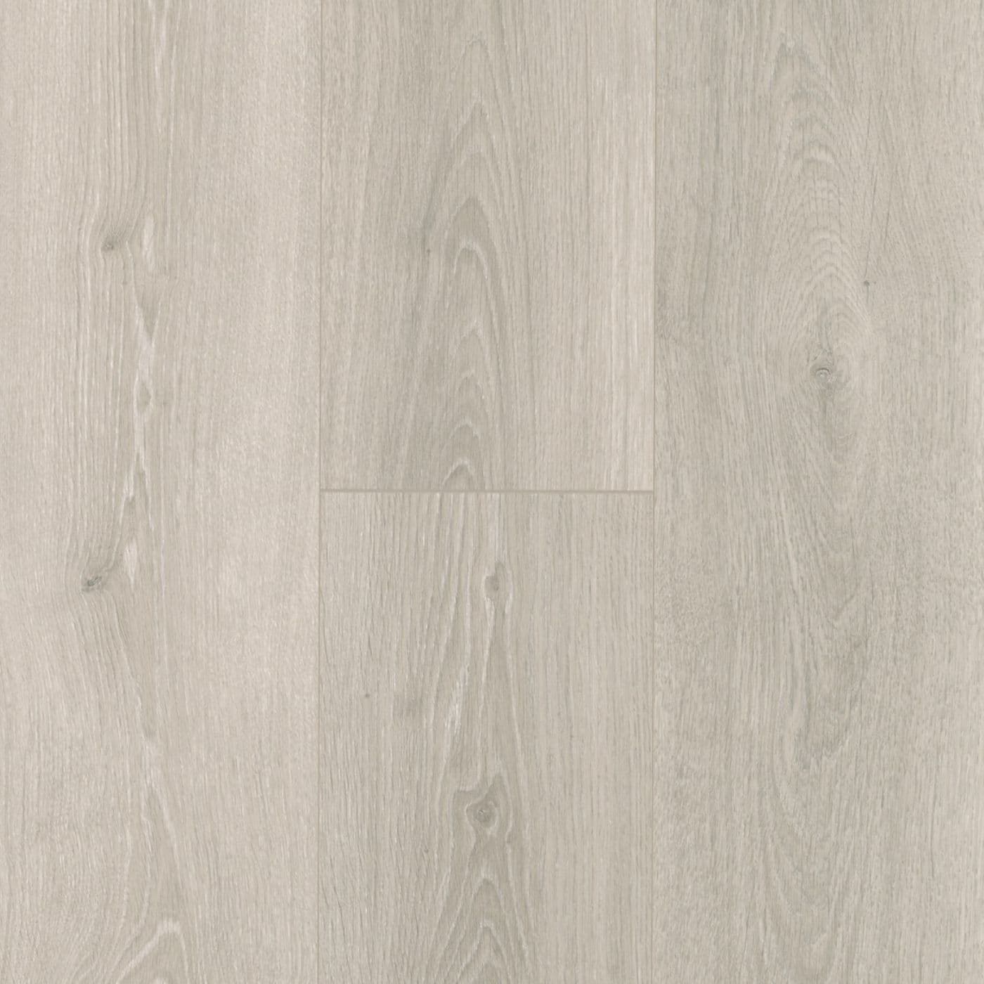 A white wood floor with some brown lines