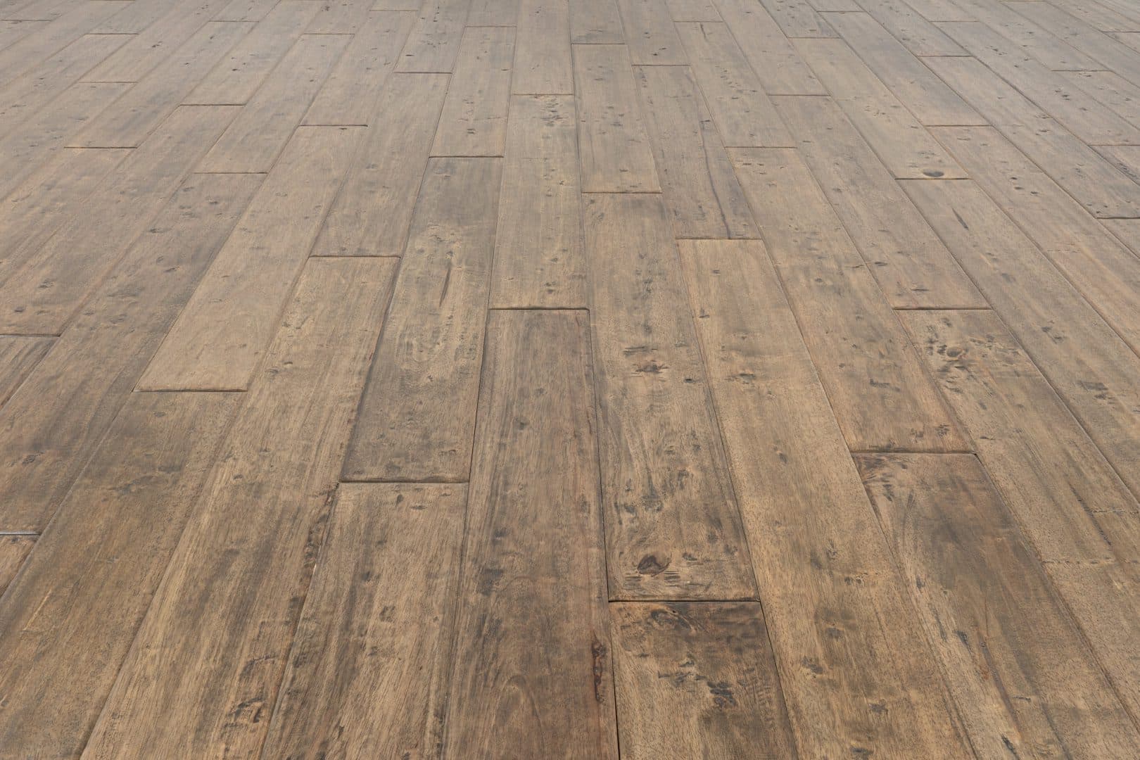 A wooden floor with some wood planks on it