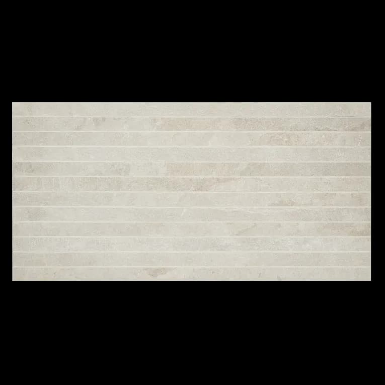A white tile floor with some lines on it