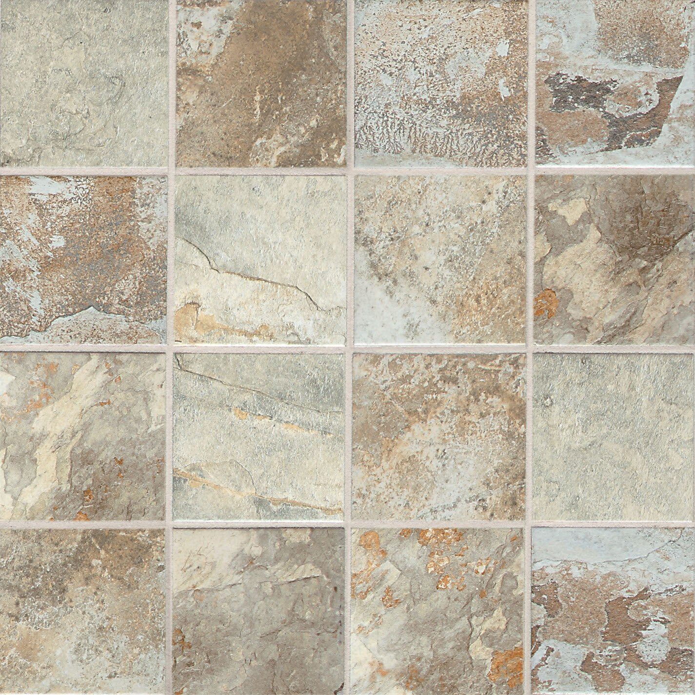 American Olean Kendall Slate Easdale Neutral Mosaic