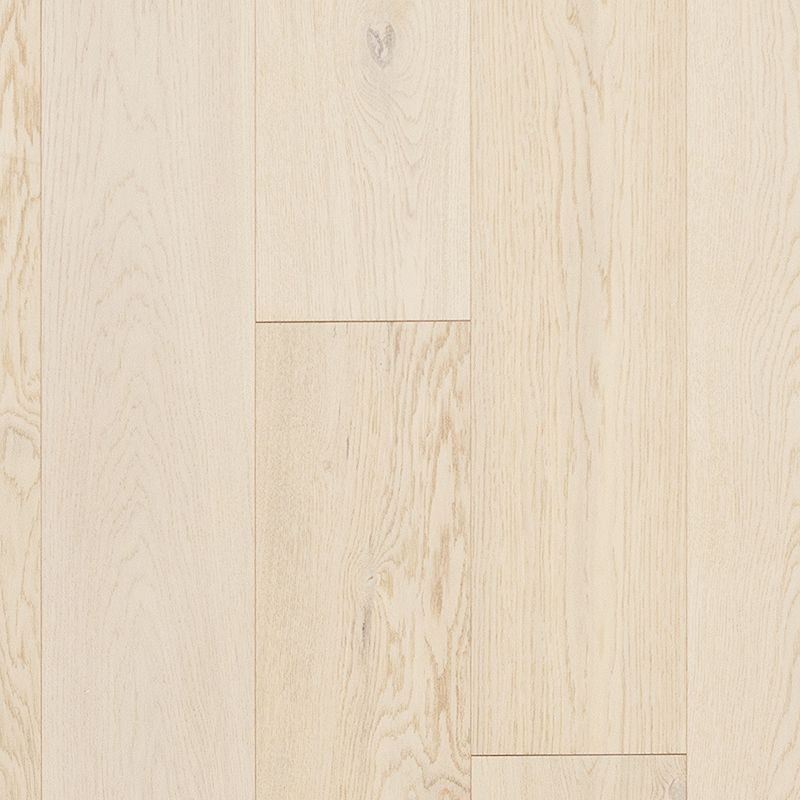 A white wood floor with some brown lines