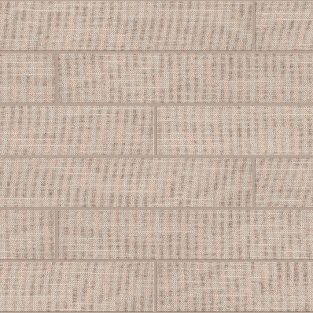 A beige tile floor with some wood grain