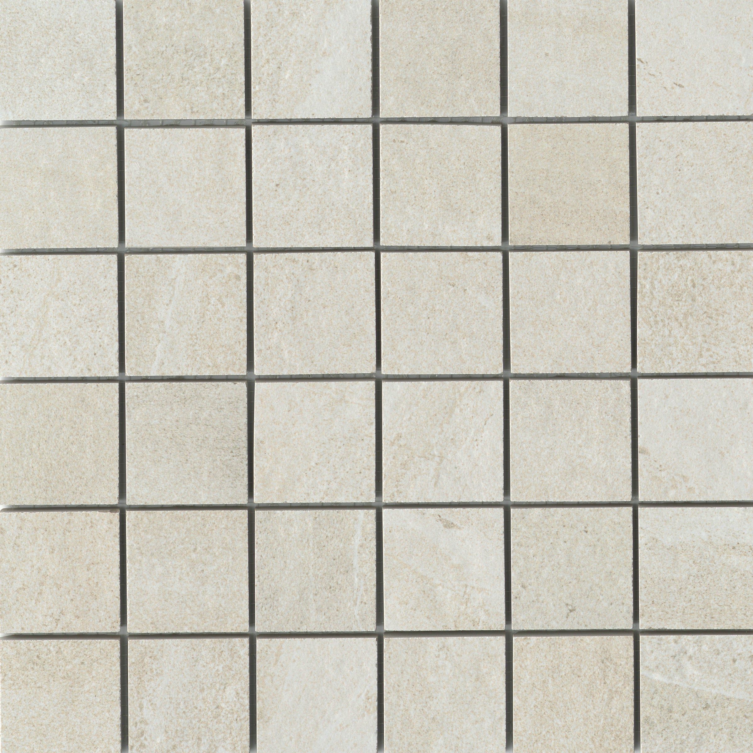 A close up of the tile surface of a floor