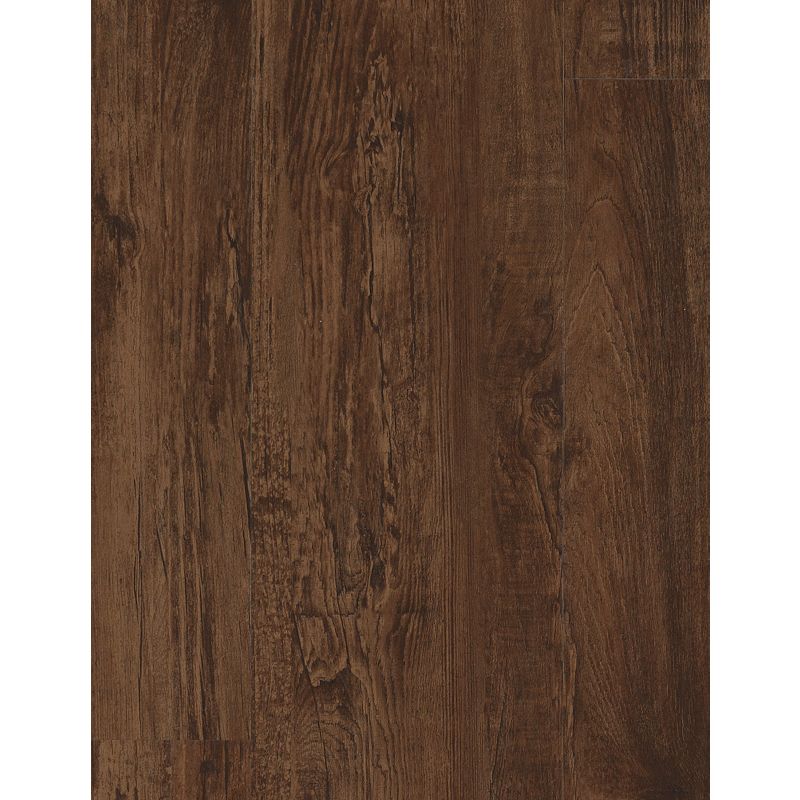 A dark wood floor with some brown lines