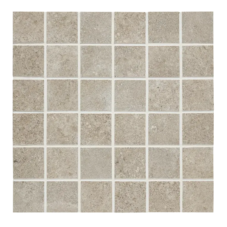 A close up of the tile surface of a bathroom floor