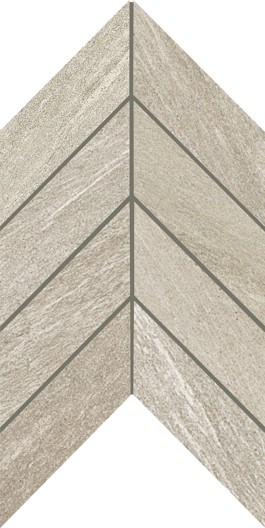 American Olean Montesano Light Gray Chevron Mosaic