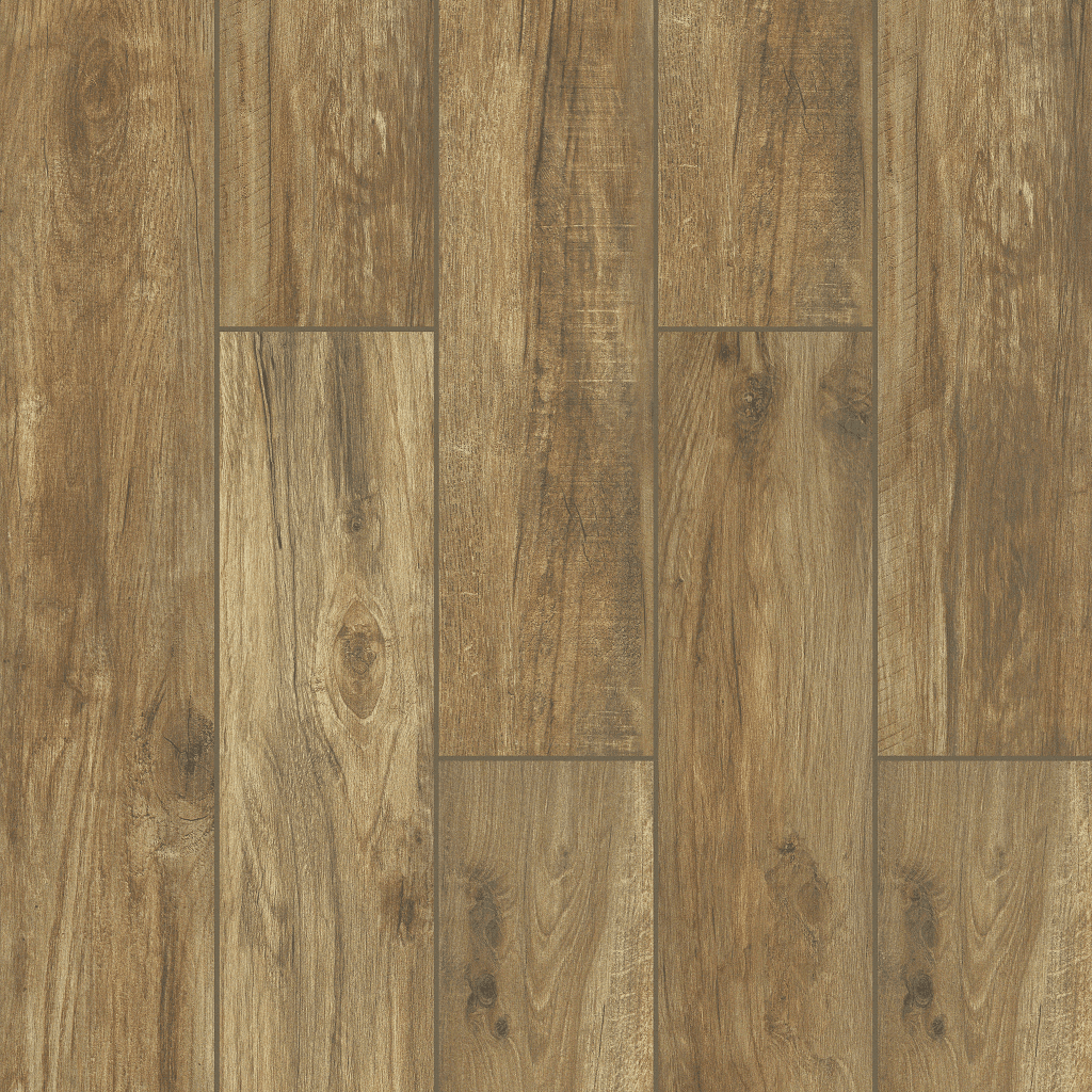 A wood floor with some type of wooden pattern