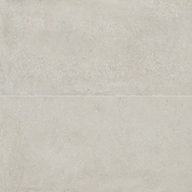 A white tile floor with some type of pattern
