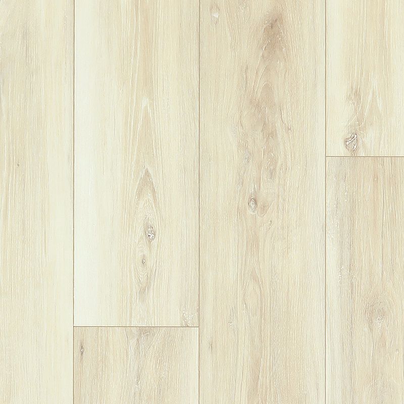 A white wood floor with some brown lines