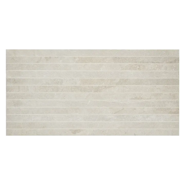 A white tile floor with some lines on it