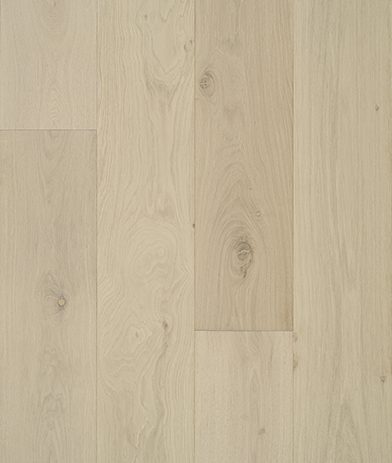 A white wood floor with some brown lines