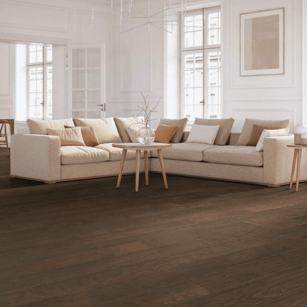 A living room with two couches and a table.