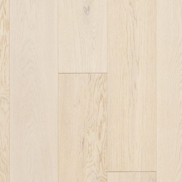 A white wood floor with some brown lines