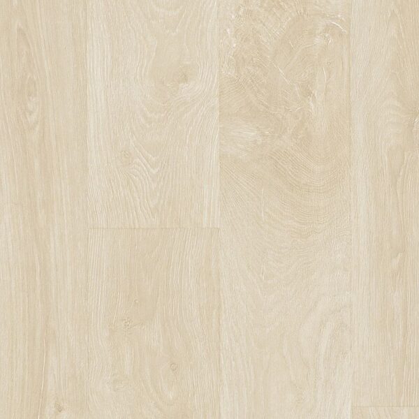 A light colored wood floor with no grain.