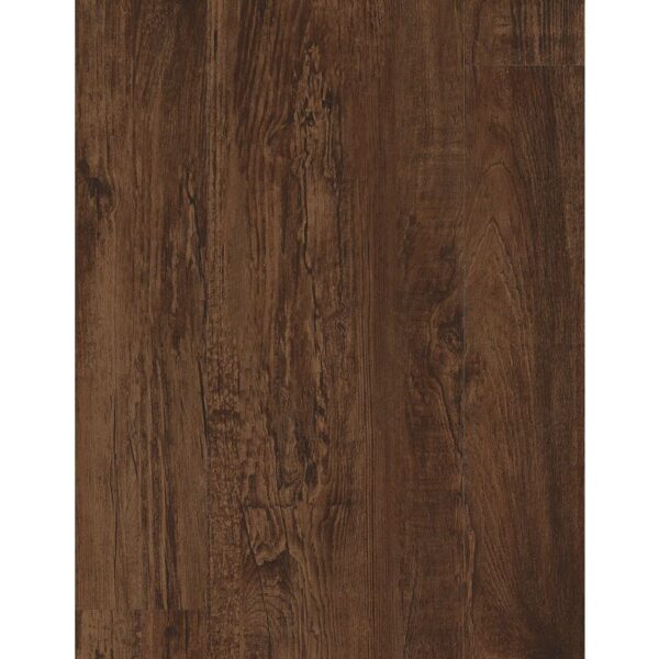A dark wood floor with some brown lines