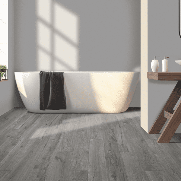 A bathroom with a tub and sink in it