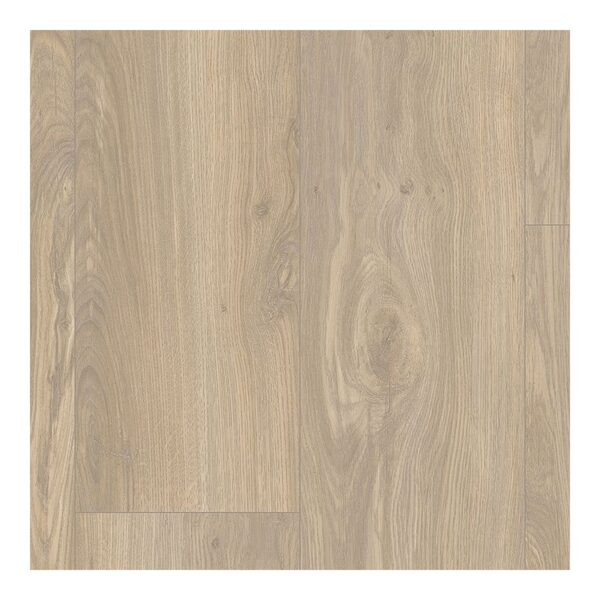 A light colored wood floor with no other color.