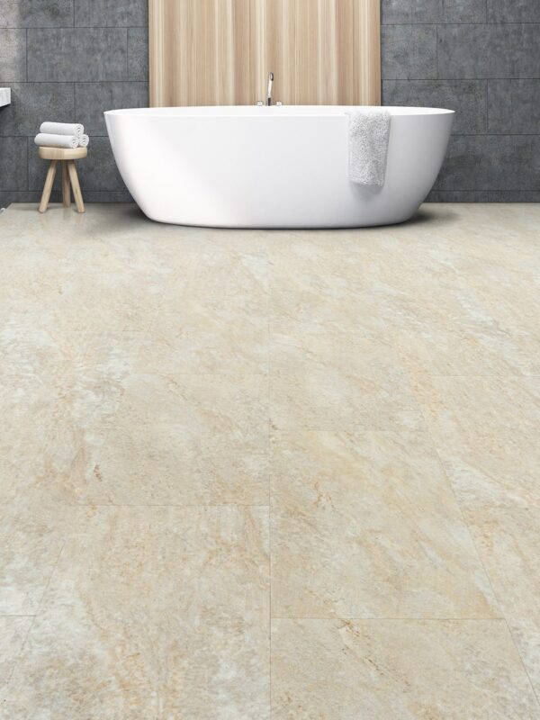 A bathroom with a tub and sink in it
