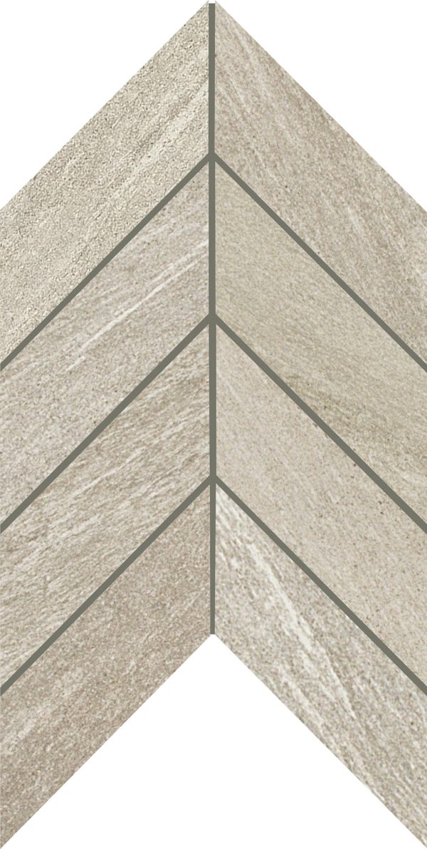 American Olean Montesano Light Gray Chevron Mosaic