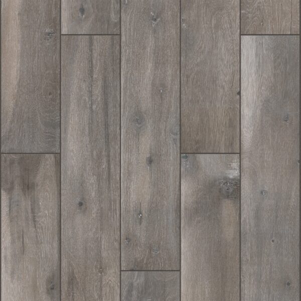 A wood floor with grey tones and some brown