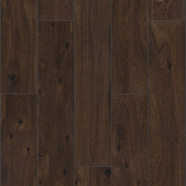 A dark wood floor with no grain or color.