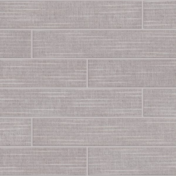 A close up of the tile pattern on the wall.