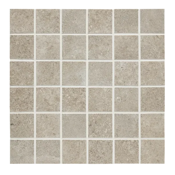 A close up of the tile surface of a bathroom floor