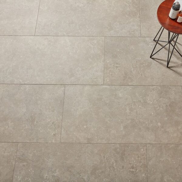A floor with some type of tile on it