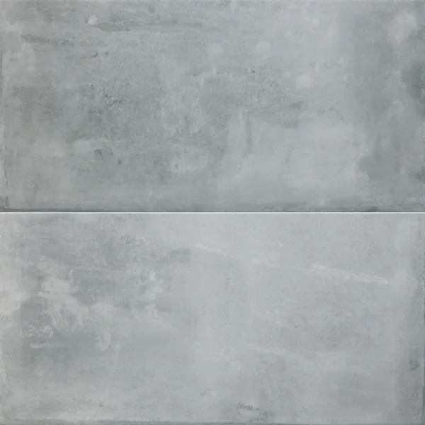 A picture of two different walls with white paint.