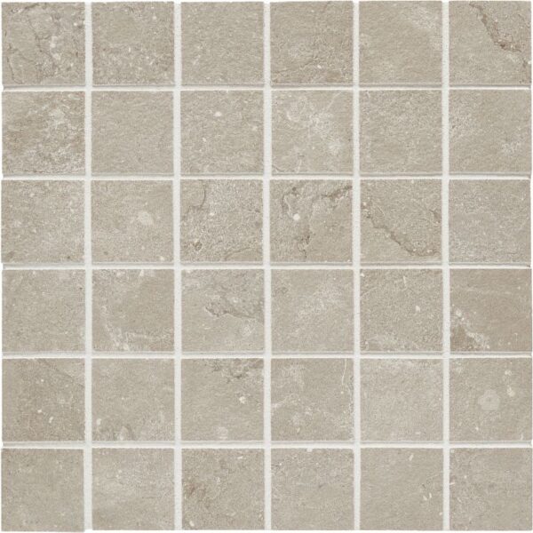 A close up of the tile surface of a bathroom floor