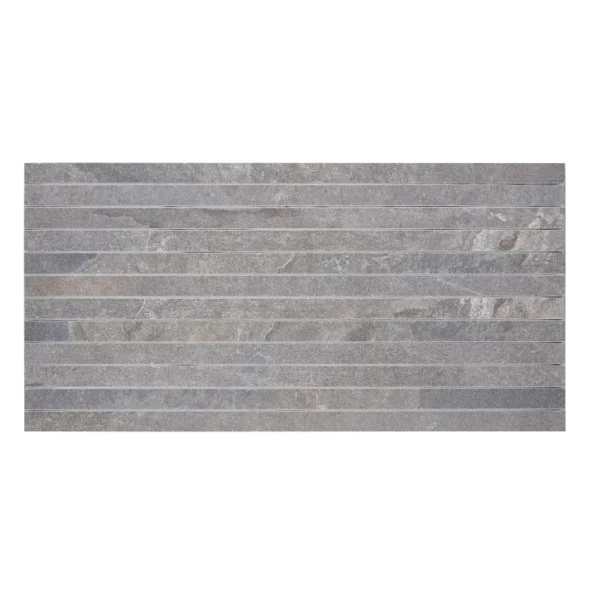 A gray wall with some white lines on it