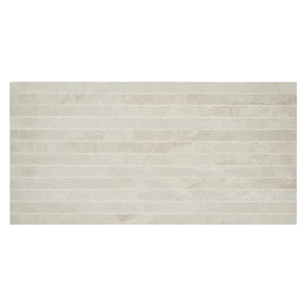 A white tile floor with some lines on it